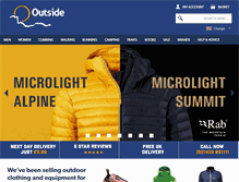 Tablet Screenshot of outside.co.uk